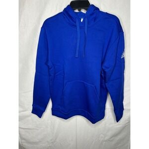 Adidas W Fleece Hood Royal Blue White Pullover Hoodie HR8490 Men's small, New